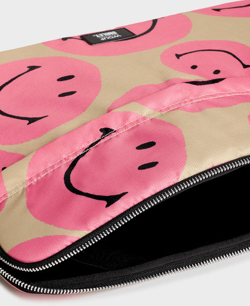Smiley Pink Laptop sleeve 15"&16"