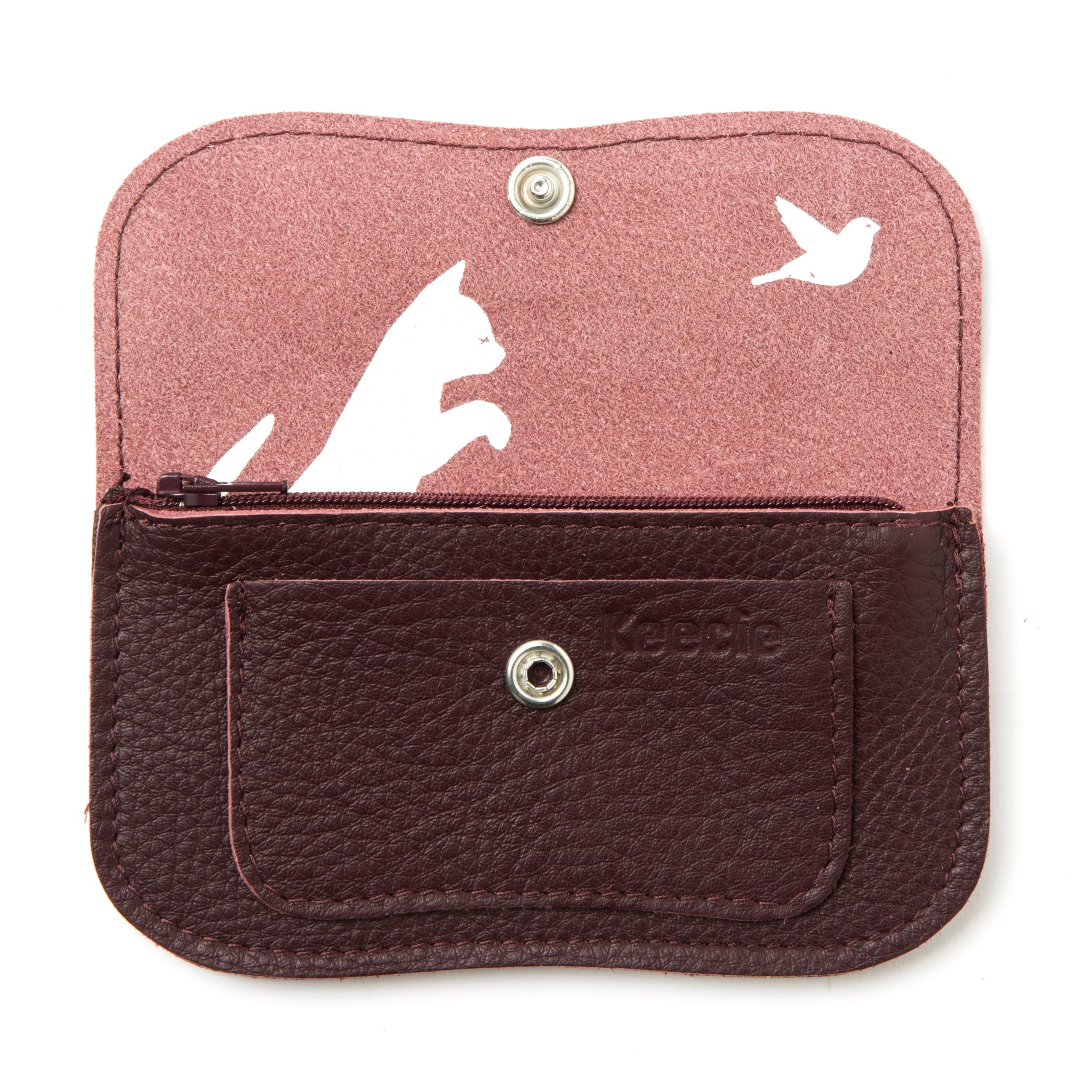 Cat Chase wallet small aubergine