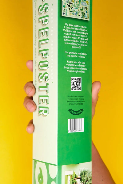XL-spelposter 100 verschillen groen